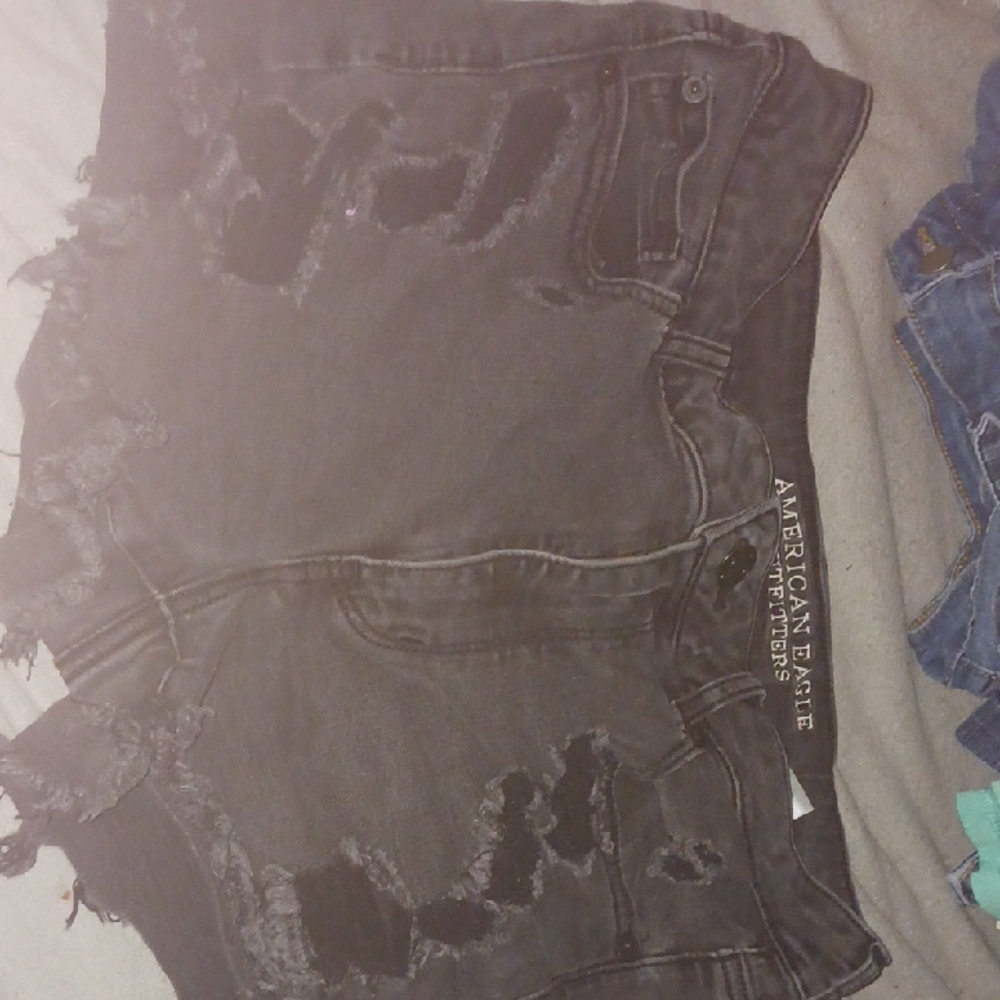 American Eagle Outfitters Black Jean Shorts